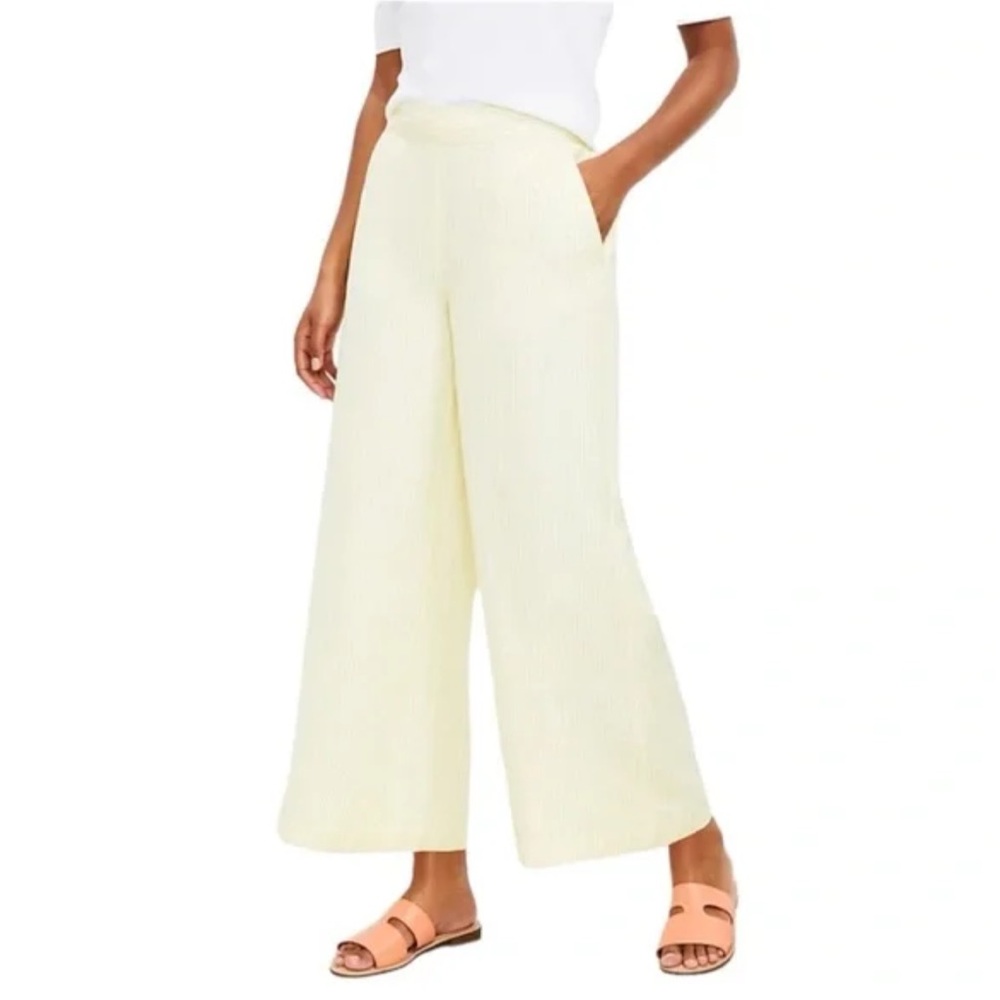 Loft wide leg crop pants